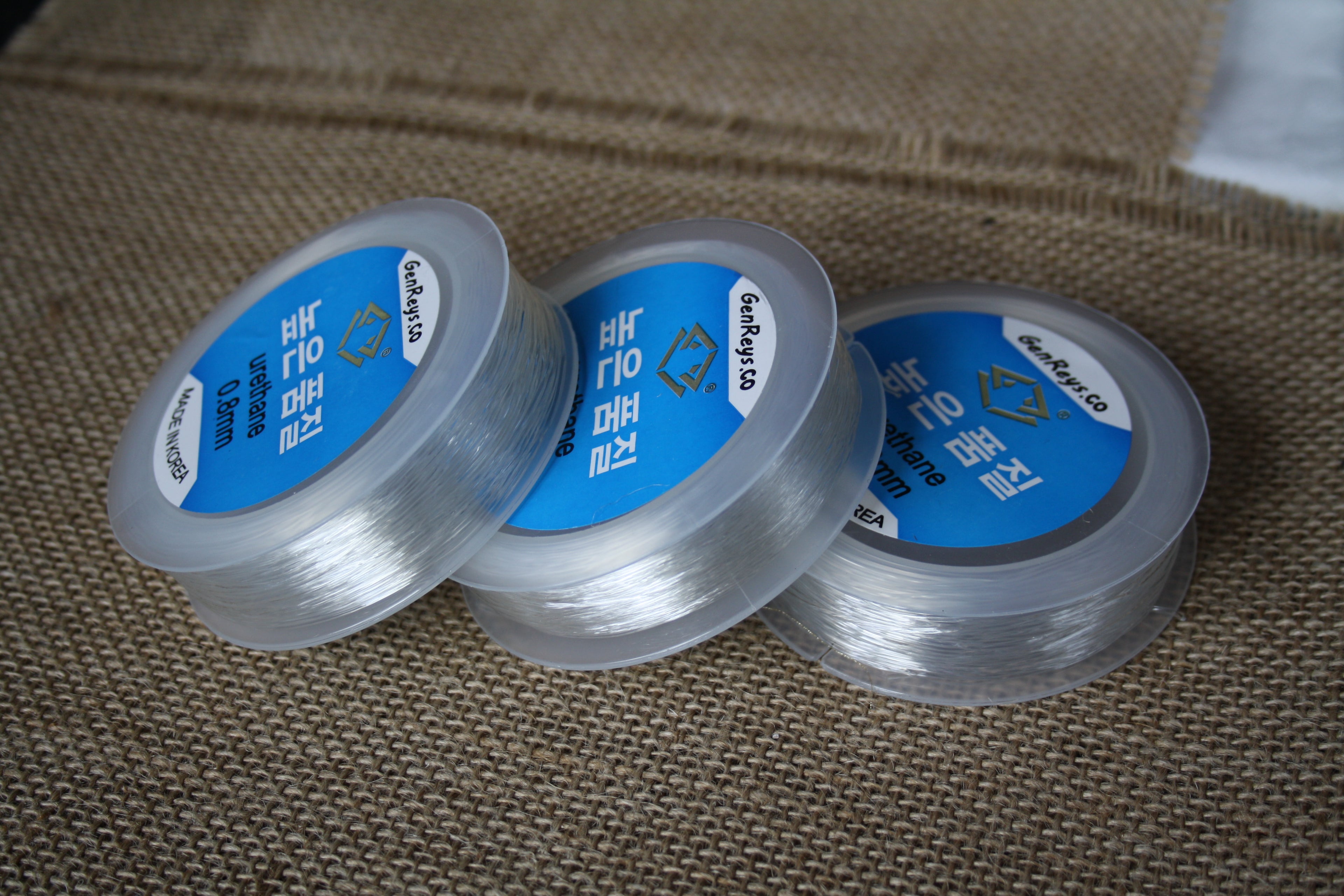 Fil Polyuréthane pour Bijoux – 0.6 mm, 0.8 mm et 1 mm Résistant