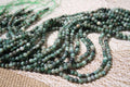 Emeraude Naturelle – Lignes de Perles Rondes 5 mm