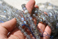 Labradorite Naturelle – Lignes de Perles Rondes 4 mm, 6 mm et 8 mm