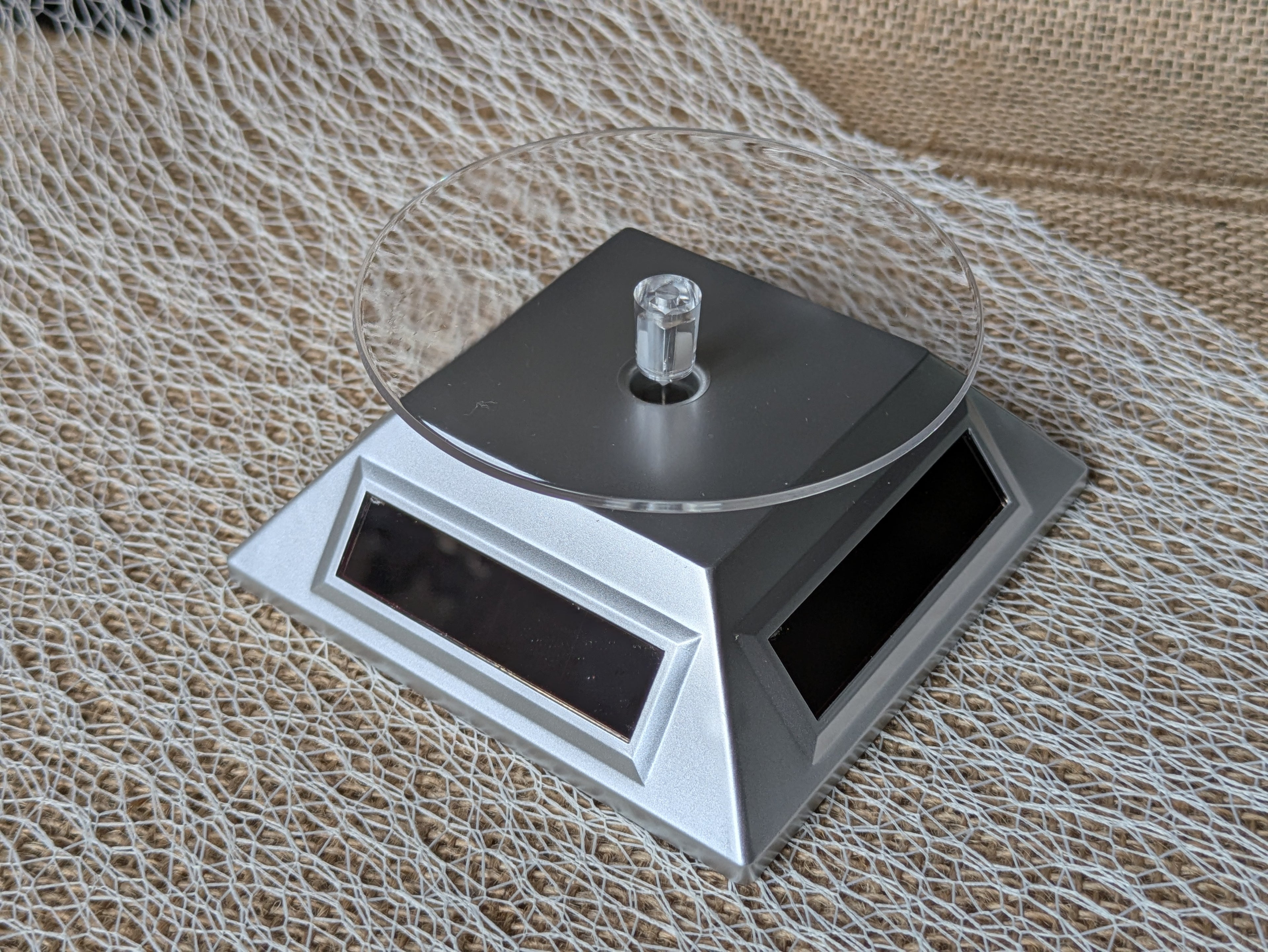 Socle Solaire Tournant - Présentoir Rotatif pour Bijoux et Produits