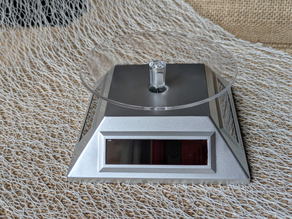 Socle Solaire Tournant - Présentoir Rotatif pour Bijoux et Produits