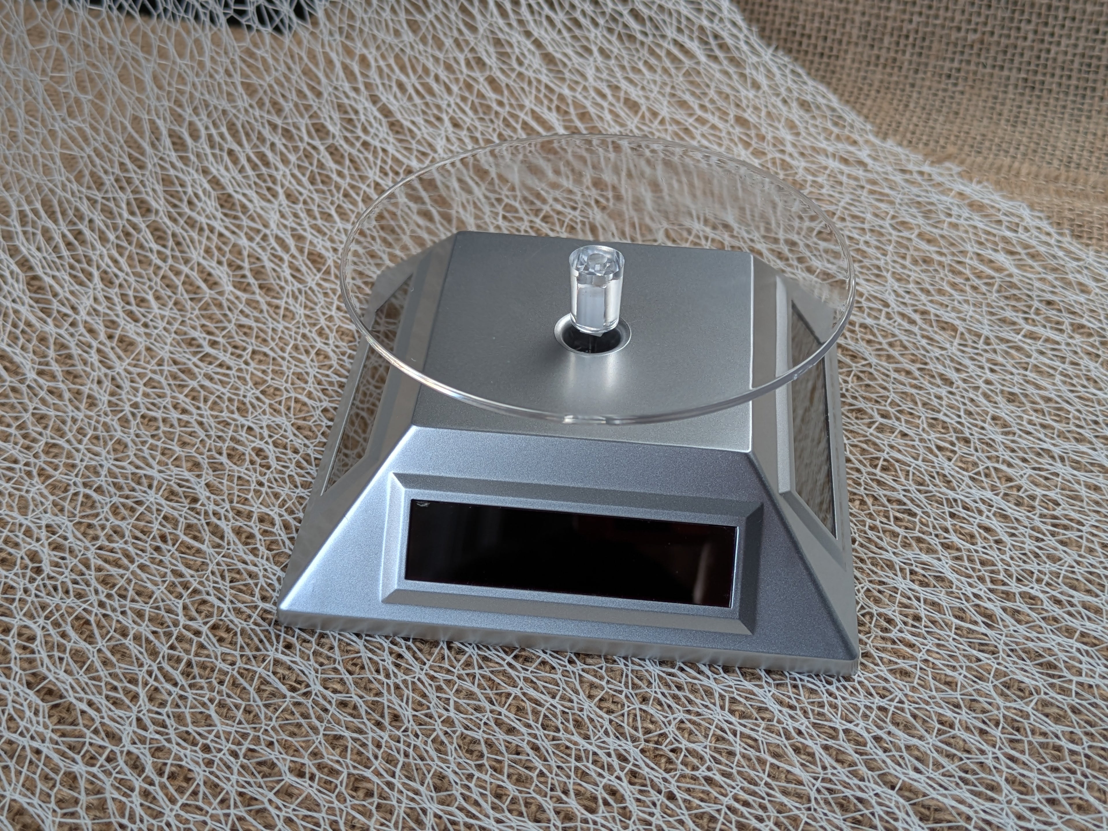 Socle Solaire Tournant - Présentoir Rotatif pour Bijoux et Produits